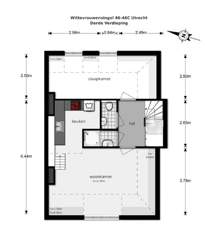 Medium property photo - Wittevrouwensingel 46C, 3572 CA Utrecht